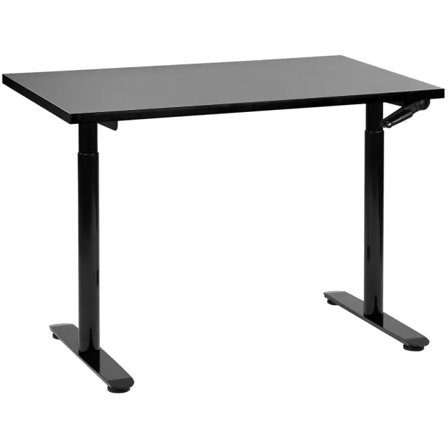 Beliani DESTINAS- Verstelbaar bureau - Zwart - 120 x 72 cm - Spaanplaat