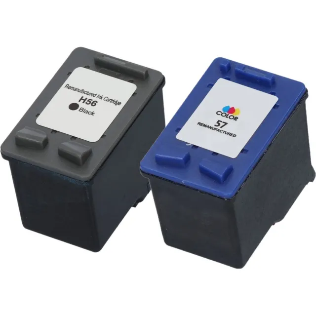 InktDL Huismerk geschikt voor HP 56 / 57 XL inktcartridges - Geschikt voor OfficeJet 4212 - 4215 - 4255 - 5150 - Photosmart 7260 - 7960 Zwart + Kleur