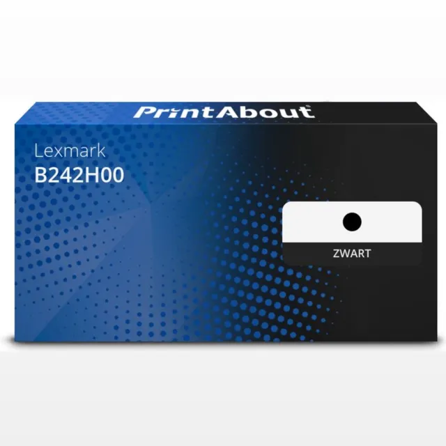 PrintAbout Huismerk Lexmark B242H00 Toner Zwart Hoge capaciteit