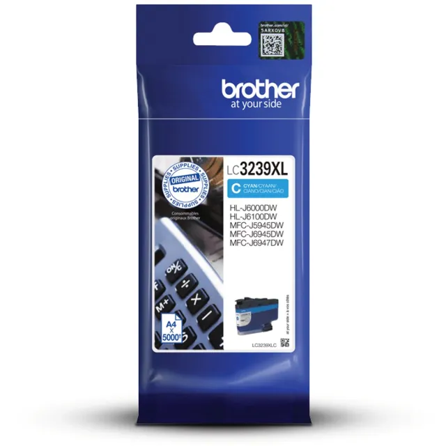 Brother Original Ink Cartridge Brother LC-3239XLC Cyan cyaan