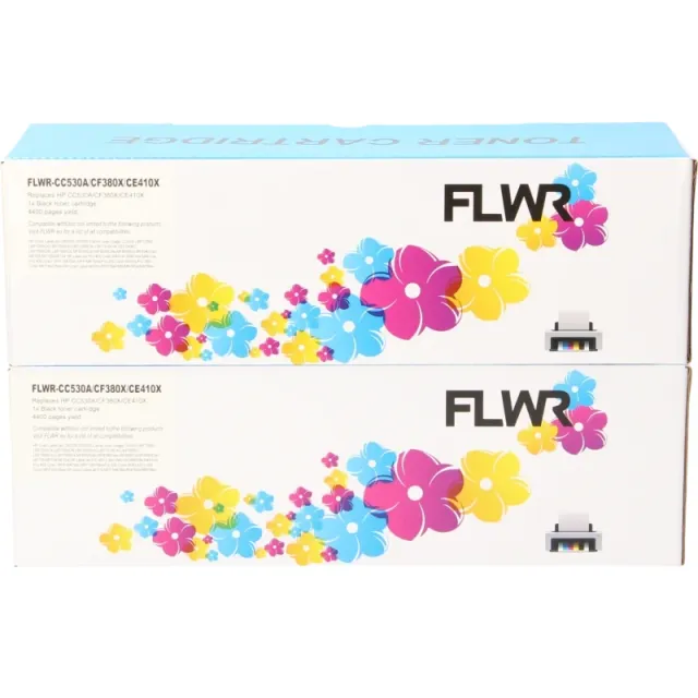 FLWR Canon 718 Duopack zwart (Huismerk (compatible))