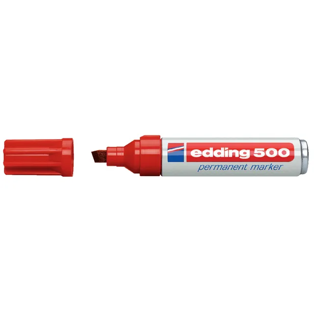 Edding Viltstift edding 500 schuin 2-7mm rood