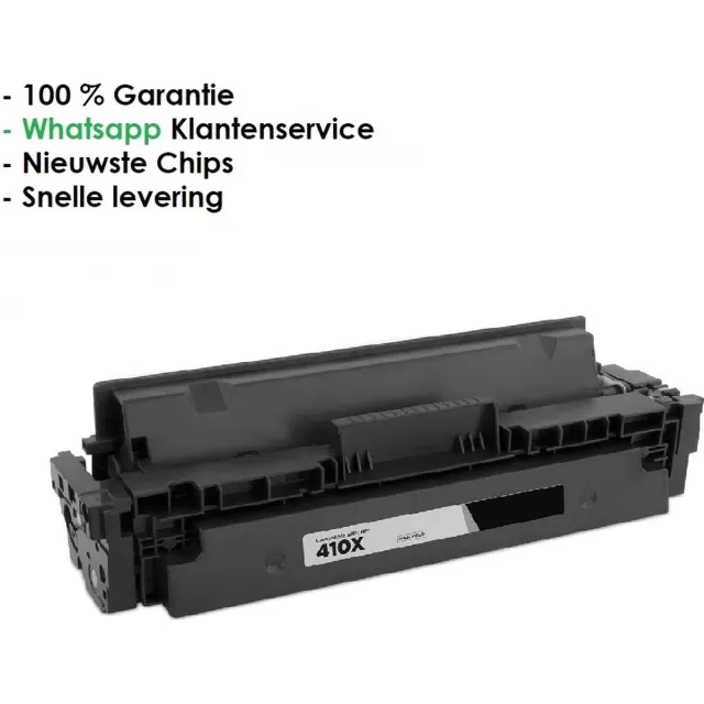AtotZinkt Huismerk HP BK 410X/CF410X - Alternatieve Toner - Zwart - 6500 Pagina's - Geschikt voor HP Color LaserJet Pro M377dw, M452dn, M452dw, M452nw, Color LaserJet Pro MFP M477fdn, M477fdw, M477fnw