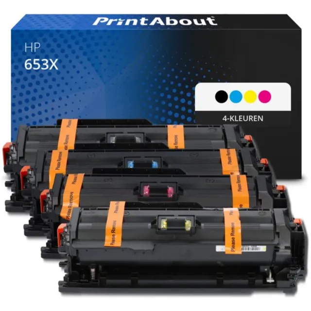 PrintAbout Huismerk HP 653X (CF320X) Toner 4-kleuren Voordeelbundel Hoge capaciteit