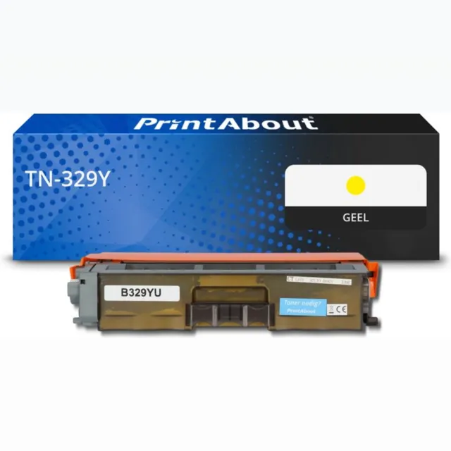 PrintAbout Brother TN-329Y toner geel Huismerk