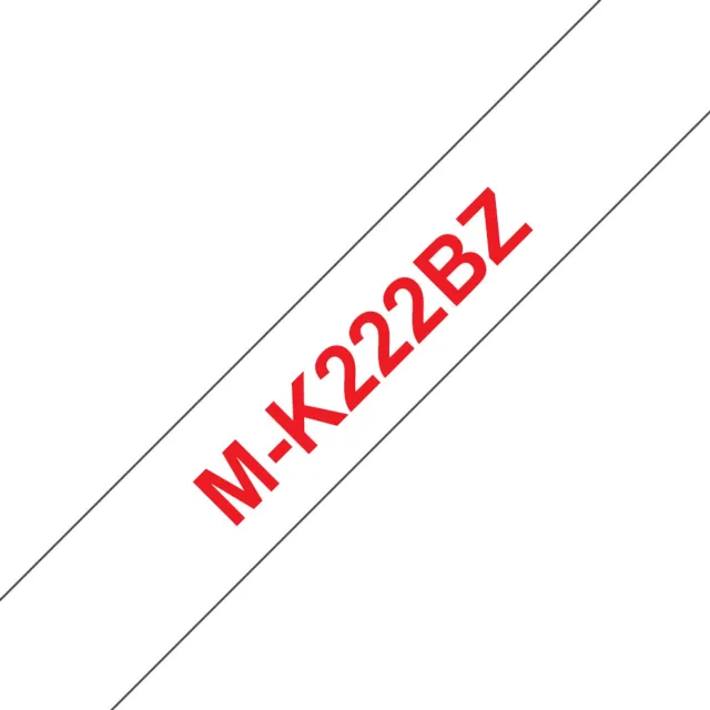 Brother MK-222BZ - 9mm - red on white for PT-55PT/PT-65/-75/-80 / BB4 Rood op wit