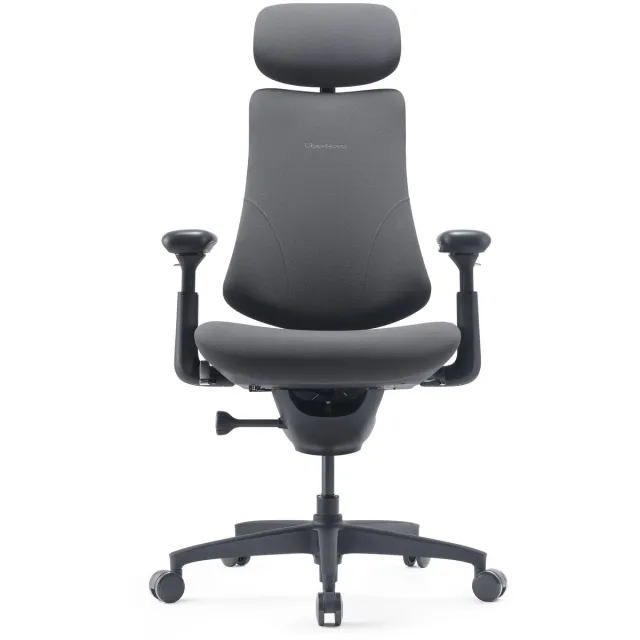 Libernovo Omni Gen Dynamische ergonomische stoel, zitdiepte 48 cm, stof donkergrijs