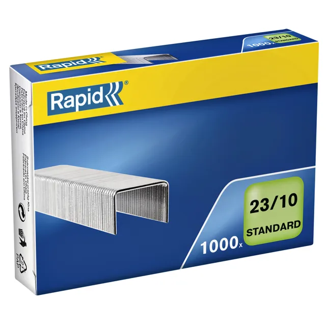 Rapid 23/10 nietjes, gegalvaniseerd, standaard, 1000 stuks
