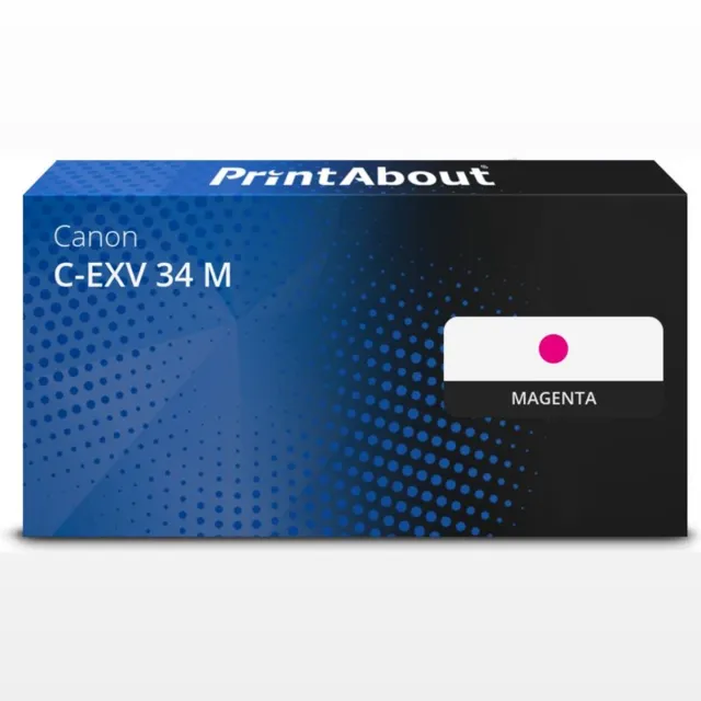 PrintAbout Huismerk Canon C-EXV 34 M Toner Magenta