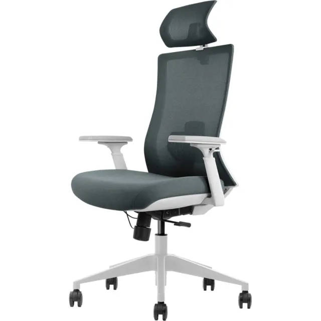 Euroseats Bureaustoel Euroseats Verona ergonomisch Donkergrijs Grijze rug