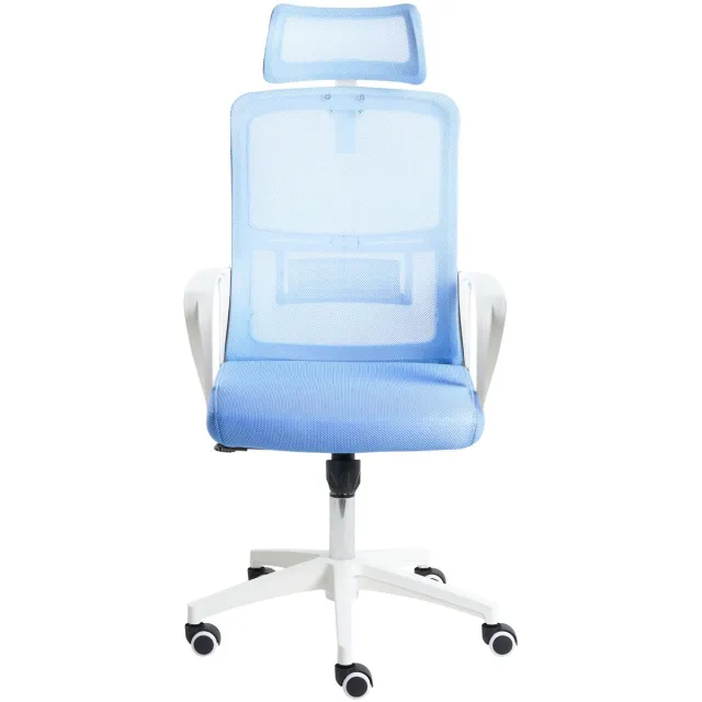 Beliani MONARCH - Bureaustoel - Blauw - Mesh