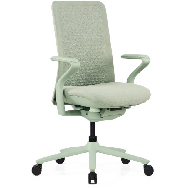 hjh office Bureaustoel / draaistoel VERVIO Rugleuning 3D-netstof / zitting stof salie hjh OFFICE