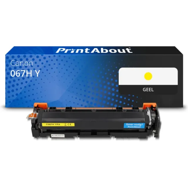 PrintAbout huismerk Toner 067H Y Geel Hoge capaciteit Geschikt voor Canon
