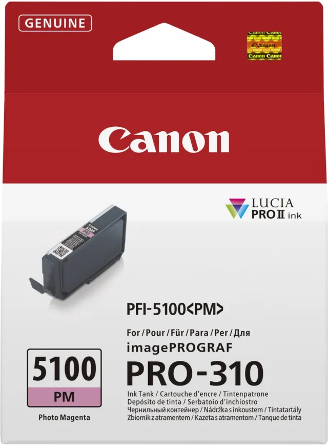 Canon PFI-5100 PM inktcartridge 1 stuk(s) Origineel Foto magenta