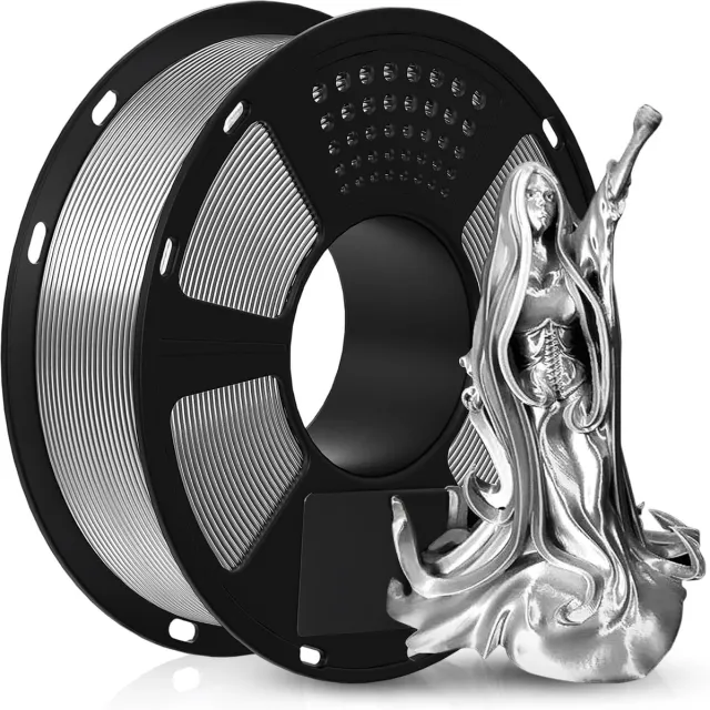 Anycubic PLA Filament Zilver 1KG (Incl. Spoel) 1.75mm – Hoge Precisie – Snelle Levering – Morgen in Huis