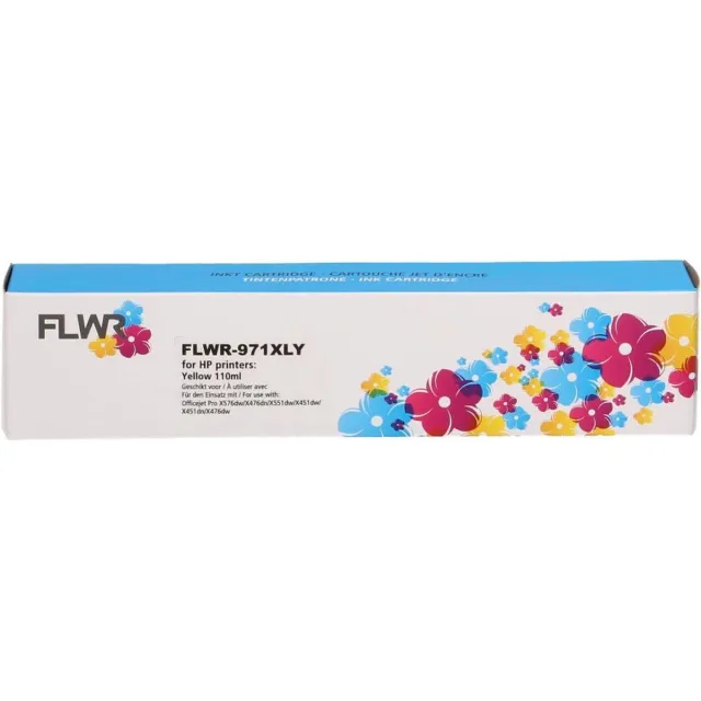 FLWR Inktcartridge / 971XL / Geel - Geschikt voor HP