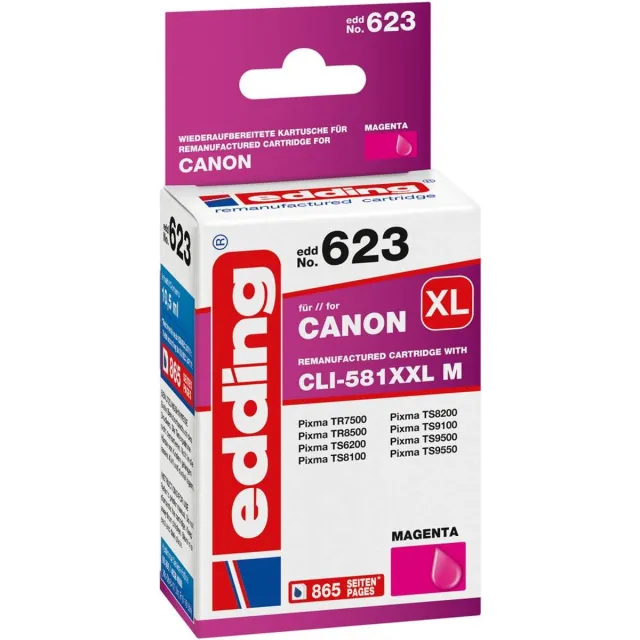 Edding EDD-623 inktcartridge 1 stuk(s) Compatibel Magenta