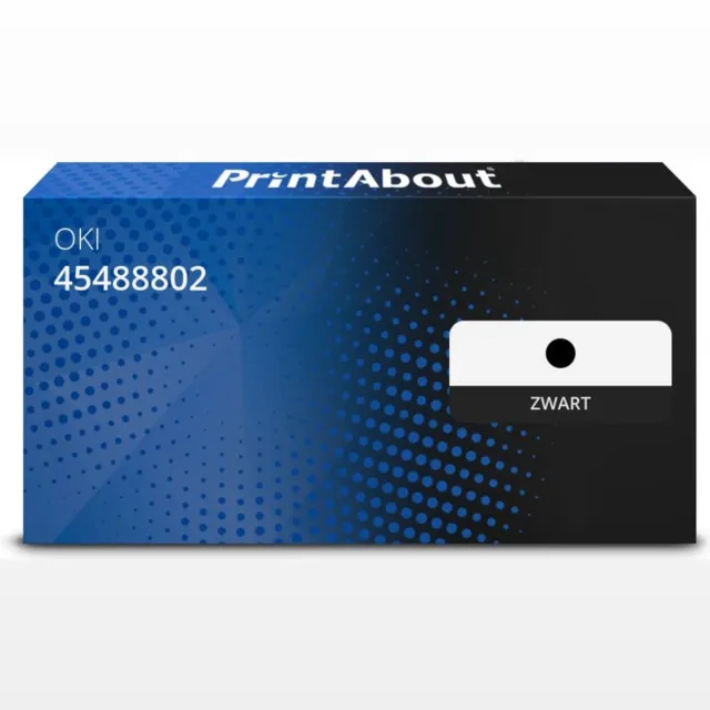 PrintAbout Huismerk OKI 45488802 Toner Zwart