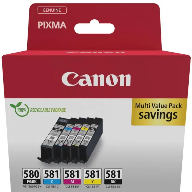Canon 2078C008/PGI-580CLI-581 zwart, foto 2