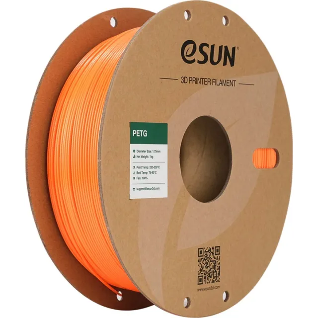 ESUN PETG Massief oranje / Solid orange 1 kg - 1.75mm - 3D printer filament