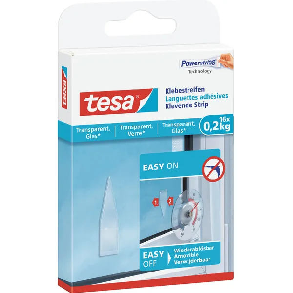 Tesa Kleefstrips tesa® dubbelzijdig transparant 0,2kg 16 stuks 16 stuks