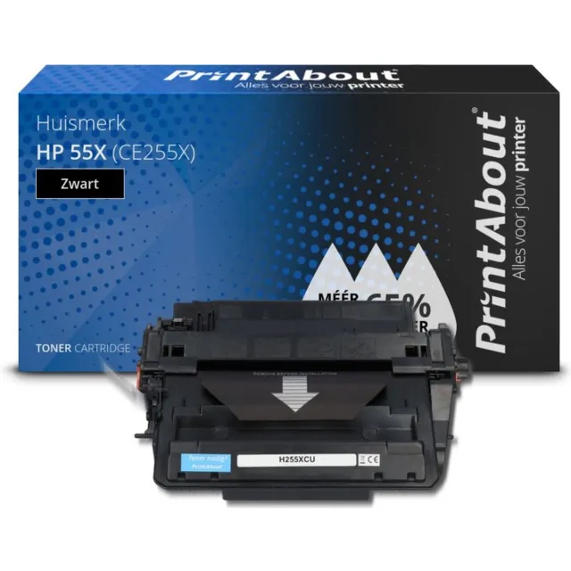 PrintAbout HP 55X (CE255X) toner zwart