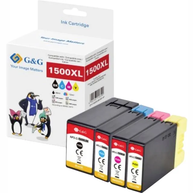 G&G 16889 inktcartridge 1 stuk(s) Compatibel Zwart, Cyaan, Magenta, Geel Zwart;Cyaan;Magenta;Geel