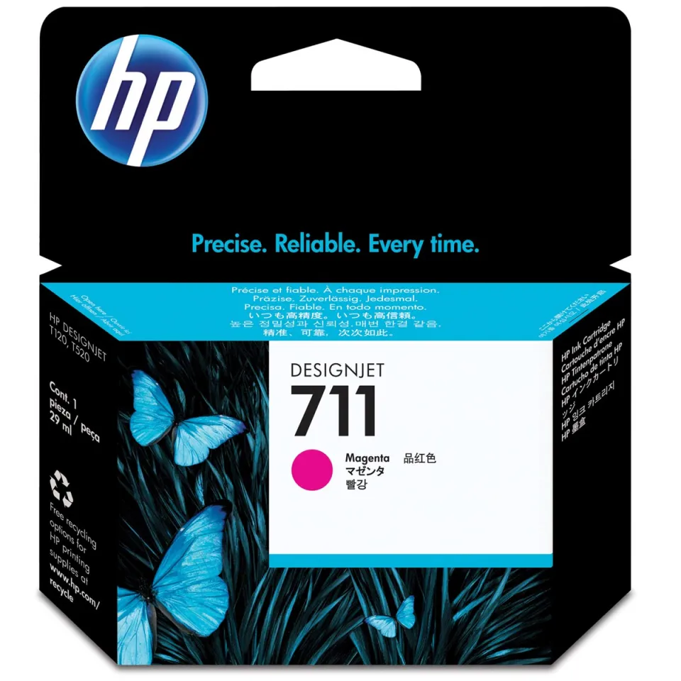 HP inktcartridge 711, 29 ml, OEM CZ131A, magenta