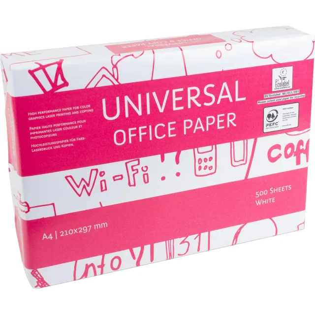 White box Kopieerpapier ft A4, 75 g, 160 CIE, pak van 500 vel wit