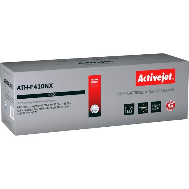 ActiveJet Toner Activejet ATH-F410NX (replacement HP 410X CF410X; Supreme; 6 500 pages; Black) Zwart