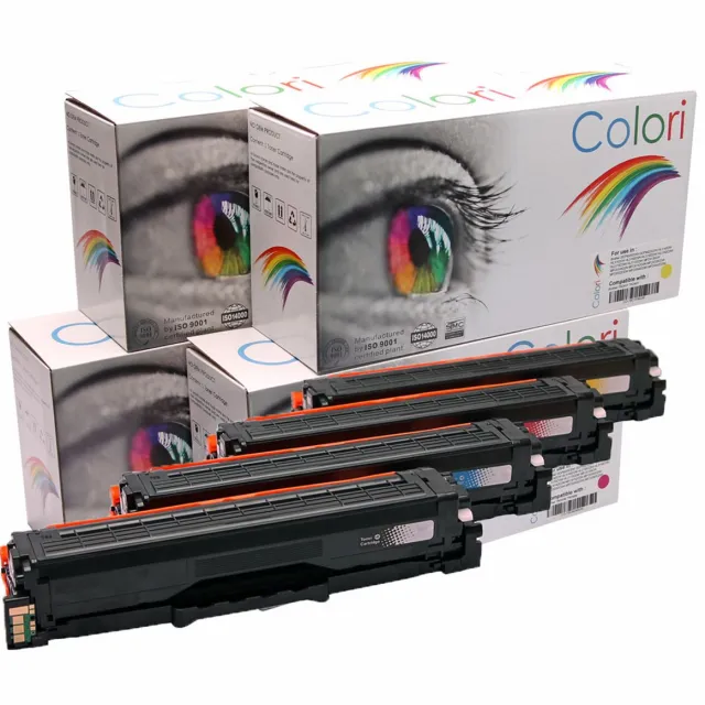 Colori Set 4x Colori huismerk toner geschikt voor Samsung P504C CLT-P504C voor Samsung CLP415 CLP415N CLP415NW CLX4190 CLX4195 CLX4195FN CLX4195FW CLX4195N Xpress C1810 C1810W C1860 C1860fw Set 4 kleuren