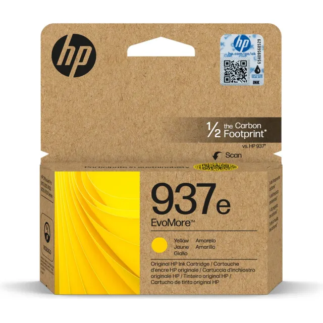 HP 937e EvoMore originele gele inktcartridge Geel