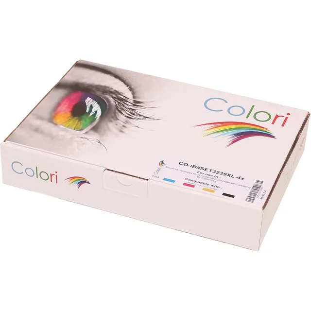 Colori Set 4x Colori huismerk inkt cartridge geschikt voor Brother LC-3239XL voor Brother HL-J6000DW HL-J6100DW MFC-J5945DW MFC-J6945DW MFC-J6947DW Set 4 kleuren