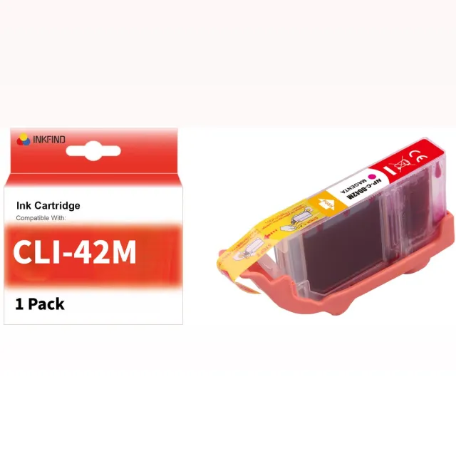 INKFIND CLI-42 Magenta inktcartridge compatibel met Canon CLI-42 CLI42 Geschikt voor Canon Pixma Pro-100 Pro100s – 1 Pack