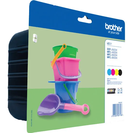 Brother LC-221VALBP voordeelpack inktcartridges Zwart