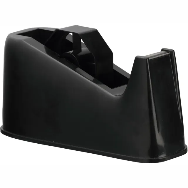 Q-CONNECT plakbandafroller, voor rollen van 25 x 33 m of 25 x 66 m, zwart