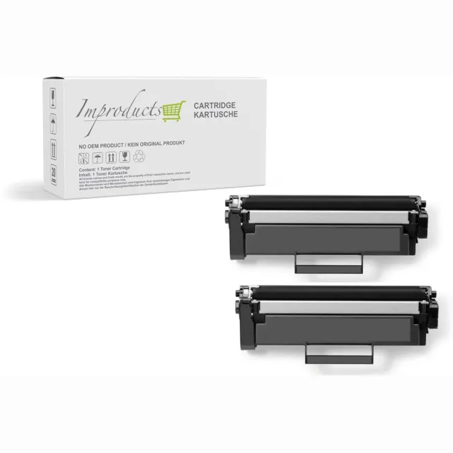 Improducts Toner - Alternatief Brother 2x TN-1150 / TN1150 - Zwart - Hoge Inhoud