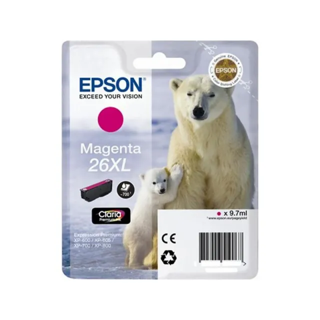 Epson 26XL (C13T26334012) Inktcartridge Magenta Hoge capaciteit