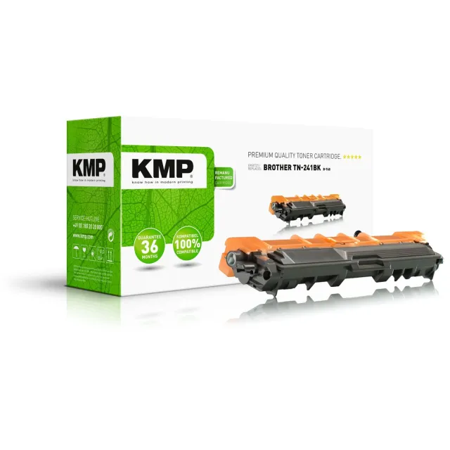 KMP Tonercassette vervangt Brother TN-241BK, TN241BK Compatibel Zwart 2500 bladzijden B-T48