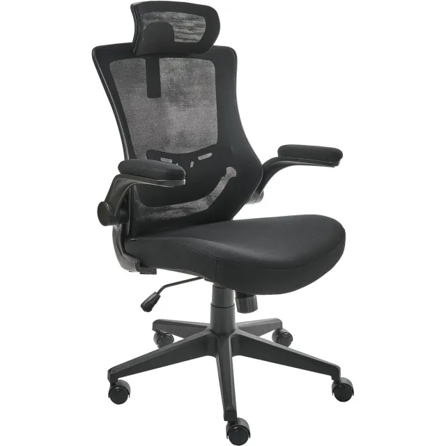 Beliani PALADIN - Directiestoel - Zwart - Mesh