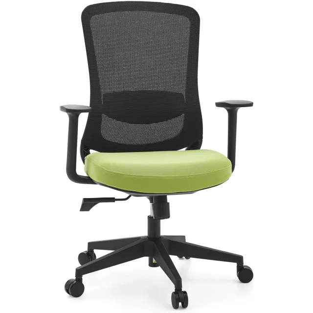 hjh office Bureaustoel / draaistoel SEDITO Zitting stof / rugleuning netstof zwart / groen hjh OFFICE Zwart/Groen