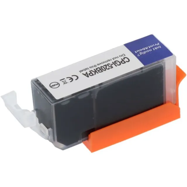PrintAbout huismerk Inktcartridge PGI-520BK Zwart geschikt voor Canon