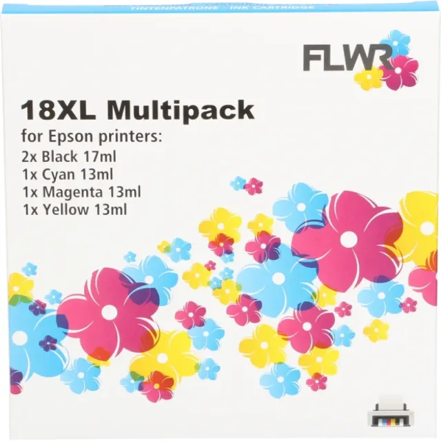 FLWR Epson 18XL Multipack zwart en kleur (Huismerk (compatible))