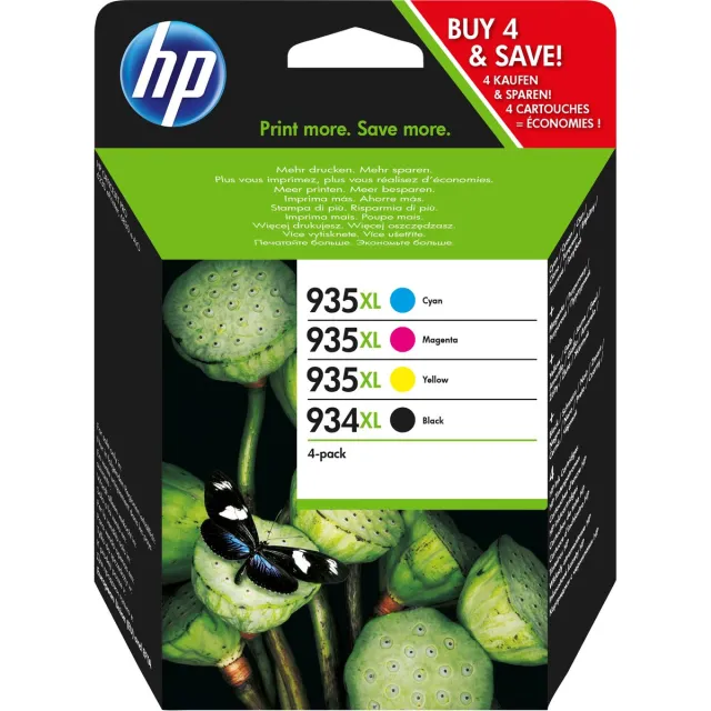 HP X4E14AE - 934XL/935XL - Inktcartridge MultiPack geel
