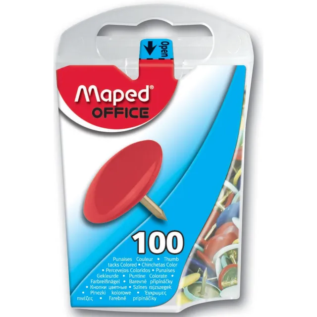 Maped Office Maped punaises assortiment, doos van 100 stuks