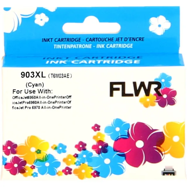 FLWR Cartridges / HP 903XL / cyaan / Geschikt voor HP