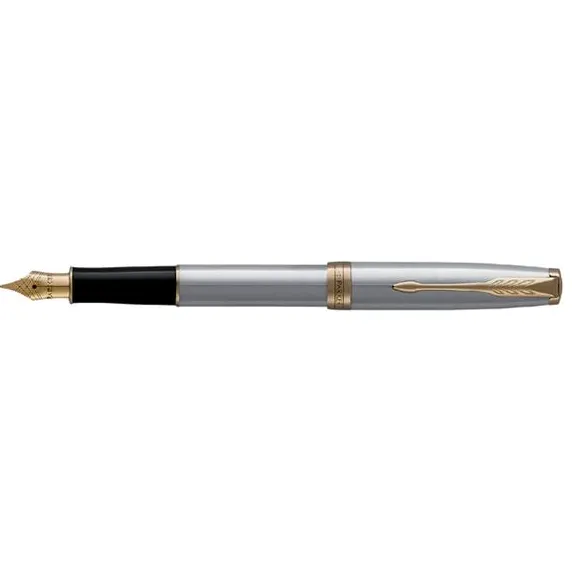 Parker Vulpen Parker Sonnet stainless steel GT fijn