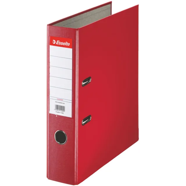 Esselte Essentials ordner, rug van 7,5 cm, rood grijs