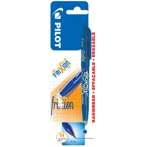 Pilot Rollerpen PILOT friXion medium blauw blister à 1 stuk