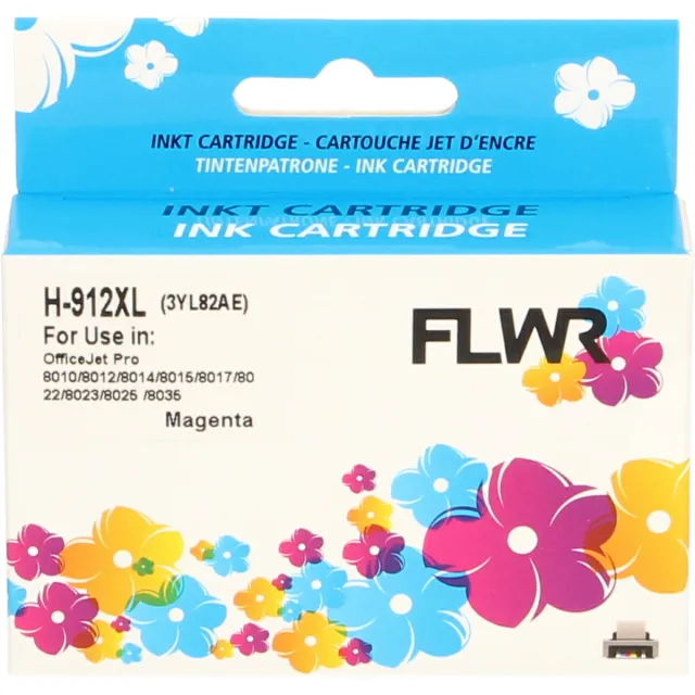 FLWR Inktcartridge / 912XL / Magenta - Geschikt voor HP